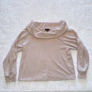 1. State blush pink cowl neck sweater